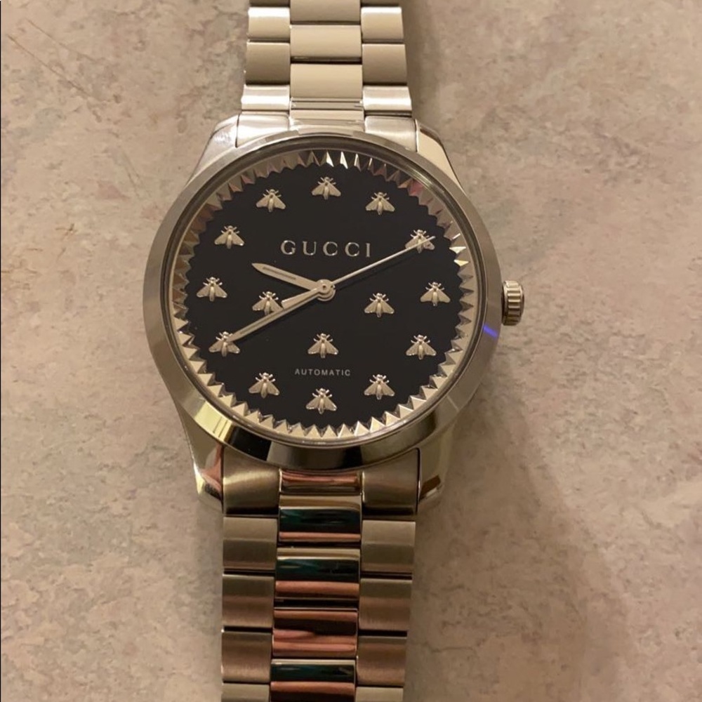 Gucci g timeless automatic watch bee face